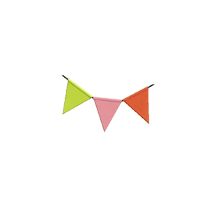 Pink Party bunting