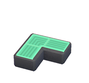 Aquamarine Pathway light (corner)