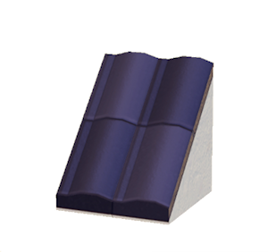 Plum Pitched brick roof