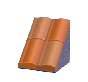 Navy Pitched brick roof