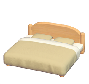 Brown Plain bed