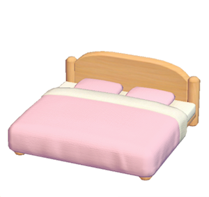 Pink Plain bed
