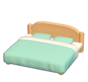 Aquamarine Plain bed