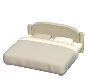 Beige Plain bed