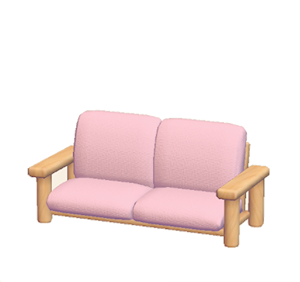 Pink Plain sofa