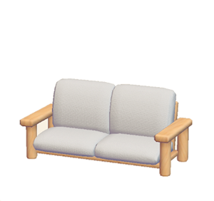 White Plain sofa