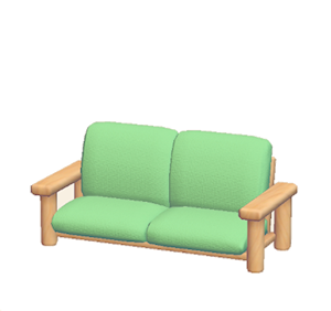 Green Plain sofa