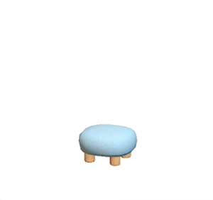 Cyan Plain stool