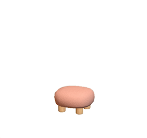 Red Plain stool