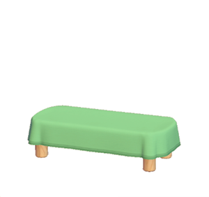 Green Plain table