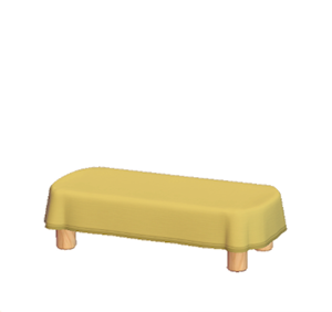 Orange Plain table