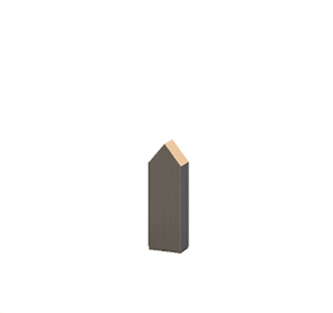 Black Pointed wooden fencing