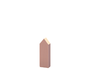 Pink Pointed wooden fencing
