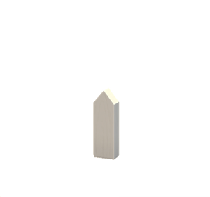 White Pointed wooden fencing