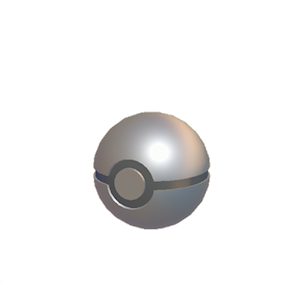 Black Pok&eacute; Ball lamp