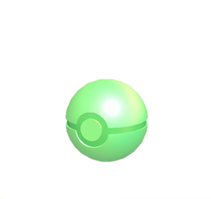 Green Pok&eacute; Ball lamp