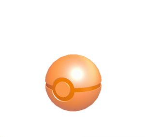 Orange Pok&eacute; Ball lamp