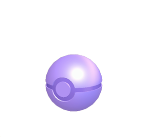 Purple Pok&eacute; Ball lamp