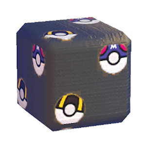 Black Pok&eacute; Ball print