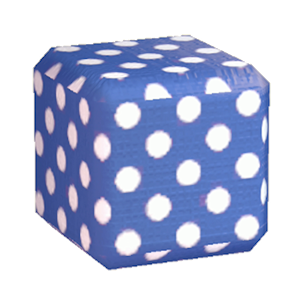 Navy Polka-dot print