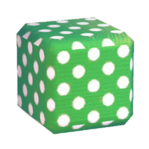 Green Polka-dot print