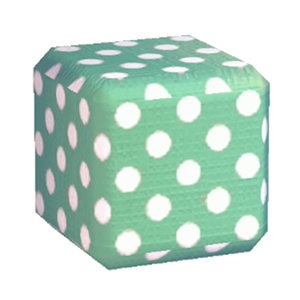 Aquamarine Polka-dot print