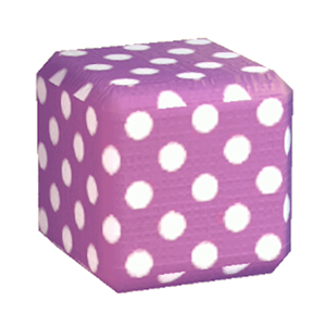 Purple Polka-dot print