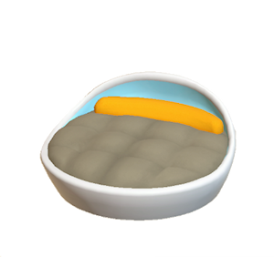 Beige Pop art bed