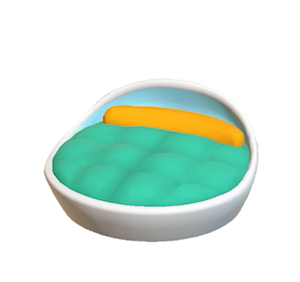 Aquamarine Pop art bed