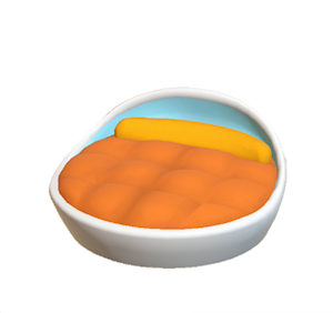 Orange Pop art bed