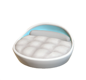 White Pop art bed