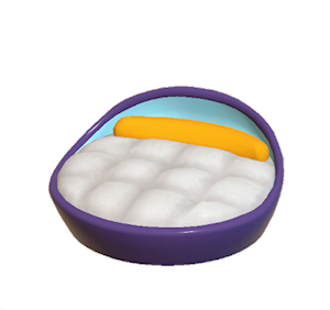 Plum Pop art bed
