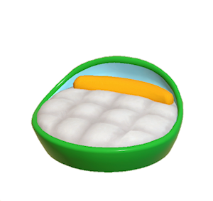 Green Pop art bed