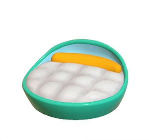 Aquamarine Pop art bed