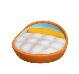 Orange Pop art bed
