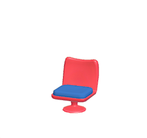 Navy Pop art chair