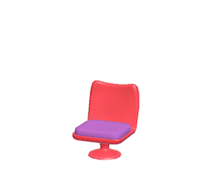 Purple Pop art chair