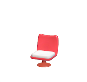 Red Pop art chair