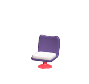 Plum Pop art chair