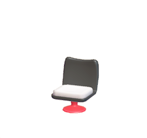 Black Pop art chair