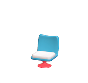 Blue Pop art chair