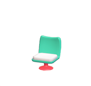 Aquamarine Pop art chair