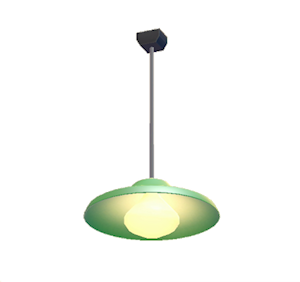 Green Pop art lamp