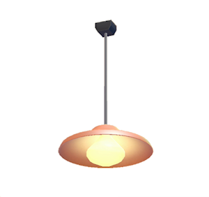 Orange Pop art lamp