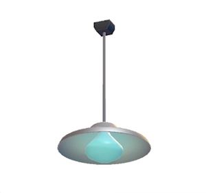 Cyan Pop art lamp