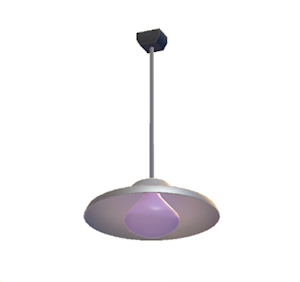 Plum Pop art lamp