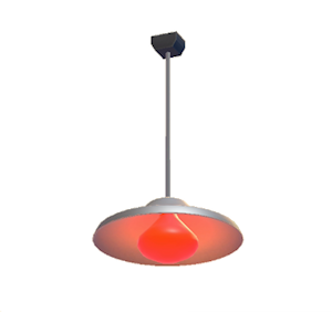 Red Pop art lamp