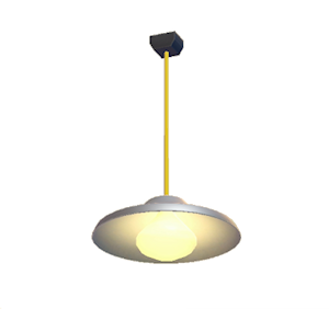 Yellow Pop art lamp