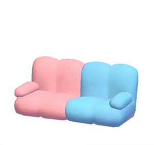 Pink Pop art sofa