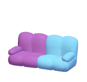 Purple Pop art sofa